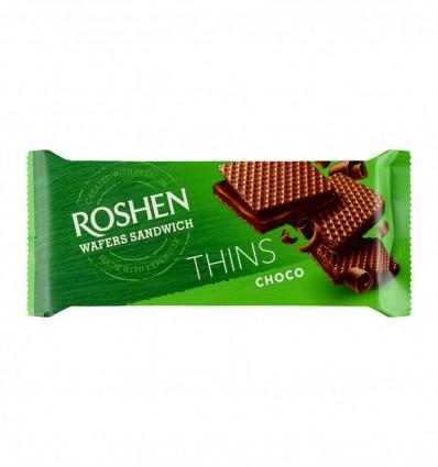 Вафлі Roshen Thins Sandwich Choco 55г