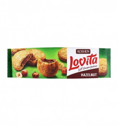 Печиво Roshen Lovita Soft Cream Cookies Hazelnut 127г