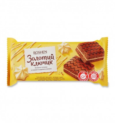 Тістечка Roshen Золотий ключик бісквітні 6х50г