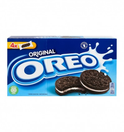 Печенье Oreo с какао и кремовой начинк ванильного вкуса 176г