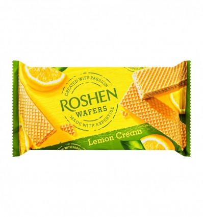 Вафлі Roshen Wafers Lemon Cream 216г