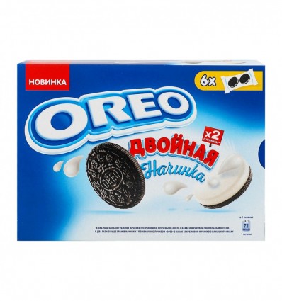 Печенье Oreo Двойная начинка с какао 170г