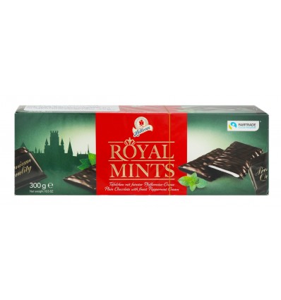 Конфеты Halloren Royal Mints с мятно-кремовой начинкой шоколадные 300г