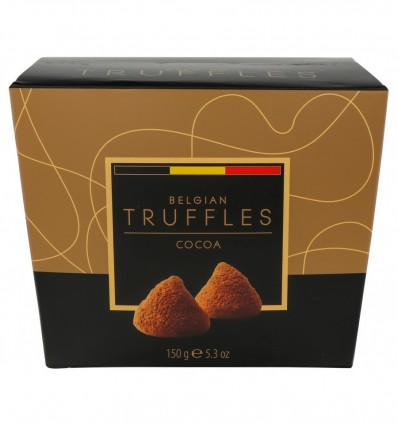 Трюфельні цукерки Belgian Truffes зі смаком какао 150г