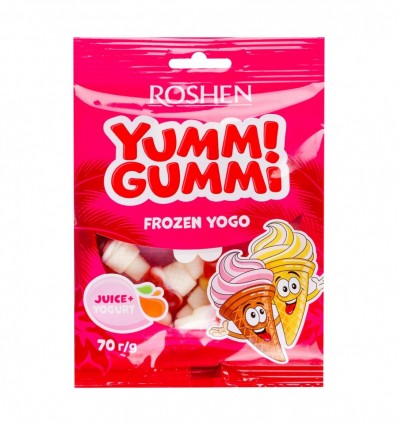 Конфеты желейные Roshen Yummi Gummi Frozen Yogo 70г