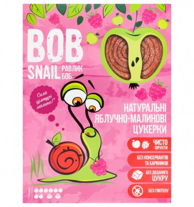 Конфеты Bob Snail натуральные яблочно-малиновые 120г