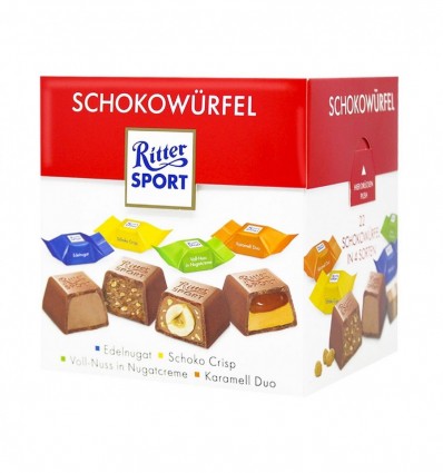 Конфеты Ritter Sport Schokowürfel Vielfalt шоколадные 176г