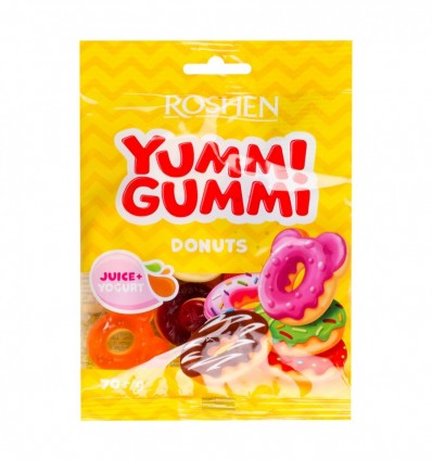 Конфеты желейные Roshen Yummi Gummi Donuts 70г