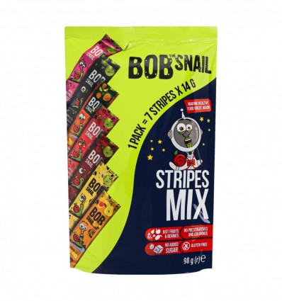 Набор конфет Bob Snail Stripes Mix фруктово-ягодых 98г