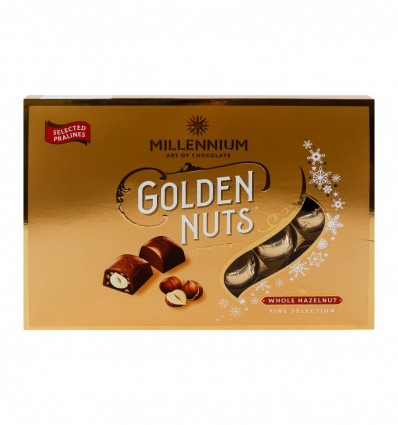 Цукерки шоколадні Millennium Golden Nuts 130г