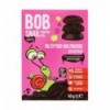 Конфеты Bob Snail яблочно-малиновые в черном шоколаде 60г