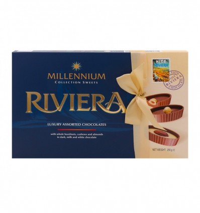 Конфеты шоколадные Millennium Riviera ассорти 250г