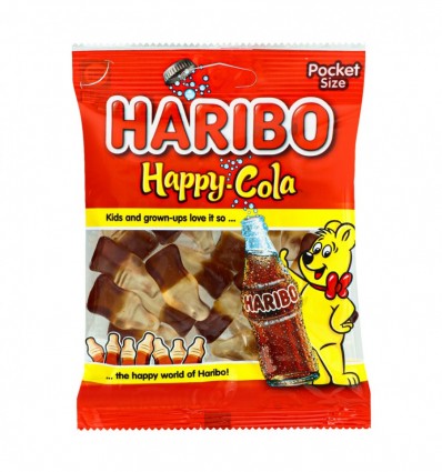 Цукерки Haribo Happy-Cola желейні неглазуровані 80г