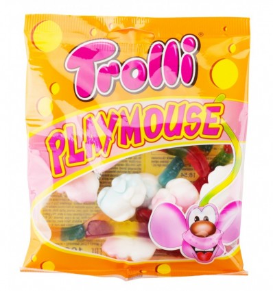 Конфеты Trolli Playmouse жевательные фруктовые 100г