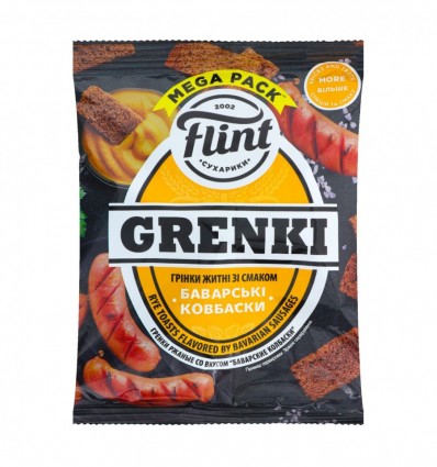 Гренки Flint Grenki Баварские колбаски ржаные 100г