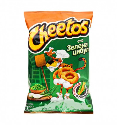 Палички кукурудзяні Cheetos зі смаком зеленої цибулі 55г