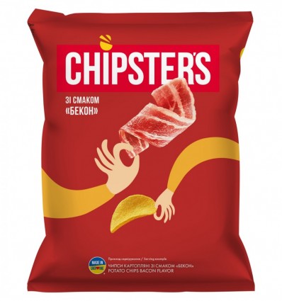 Чіпси Chipster`s Бекон картопляні 70г