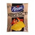 Чипсы Люкс Волнистые картофельные со вкусом лисичек 125г