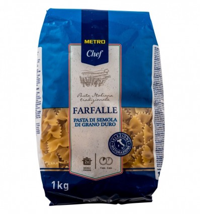 Макароны Metro Chef Farfalle из твердых сортов пшеницы 1кг