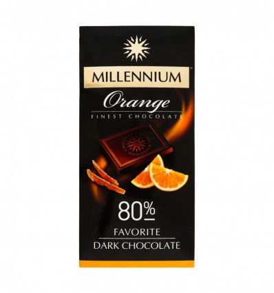 Шоколад Millennium Favorite Orange черный 80% 100г