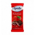 Шоколад Alpinella молочний з полуничною начинкою 100г