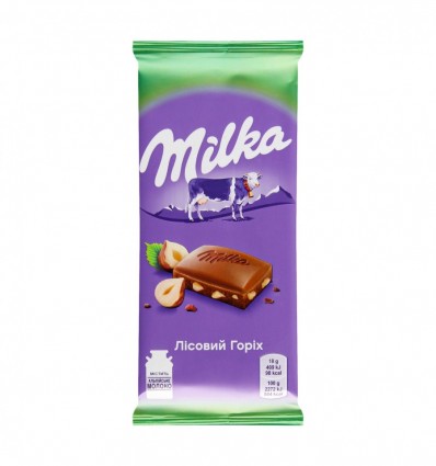 Шоколад Milka Лісовий горіх молочний 90г