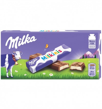 Шоколад Milka Milkinis молочный с молочной начинкой 87.5г