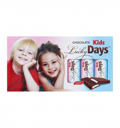 Шоколад Lucky Days Kids молочный с молочной начинкой 100г