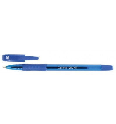 Ручка масляная Optima OIL HIT синяя