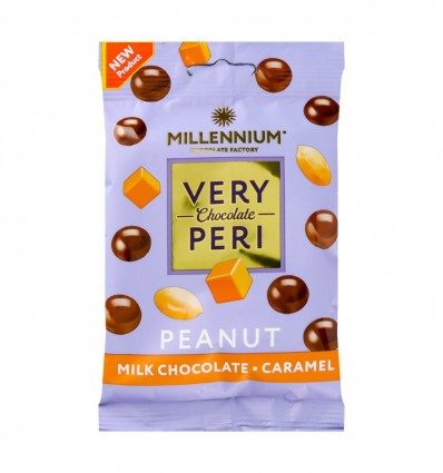 Драже Millennium Very Peri Peanut в шоколаде с соленой карамелью 100г