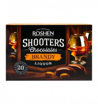 Цукерки Roshen Shooters Brandy-liquor шоколадні 150г