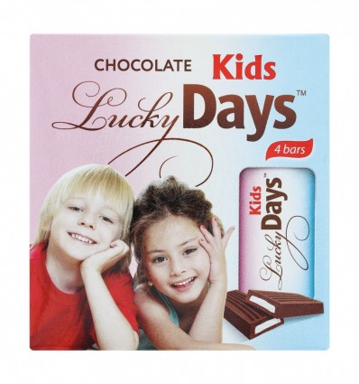 Шоколад Lucky Days Kids молочный с молочной начинкой 50г