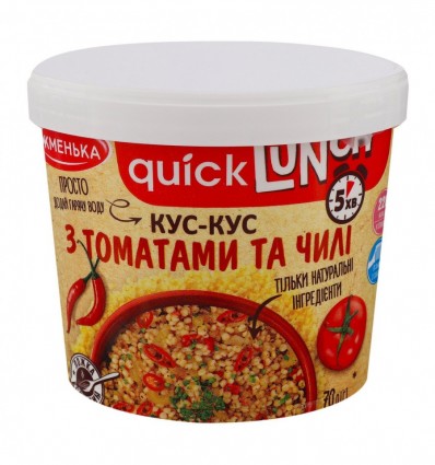 Кус-кус Жменька Quick Lunch з томатами і чилі 70г