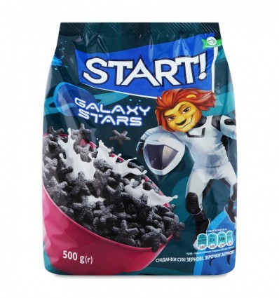 Сніданки сухі Start! Galaxy stars зернові 500г