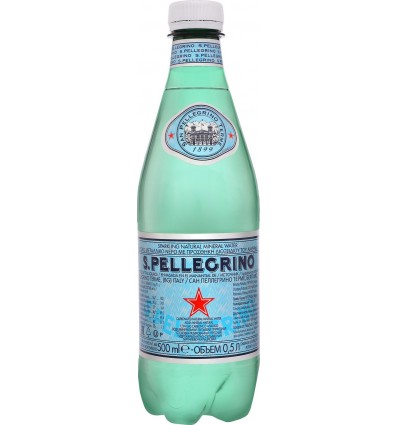 Вода S.Pellegrino газированная пет 0.5л 24шт/уп