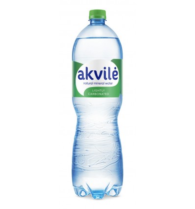 Вода Akvile природная минеральная слабогазированная 1,5л