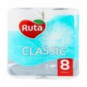 Бумага туалетная Ruta Classic 2-х слойная 8шт/уп