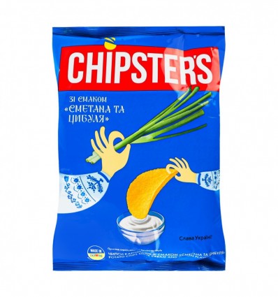 Чипсы Chipster`s Сметана и лук картофельные 70г