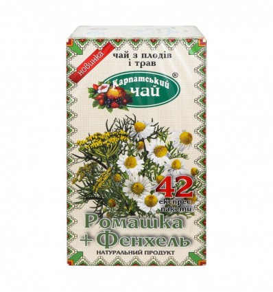 Чай Карпатский чай Ромашка+Фенхель 42шт