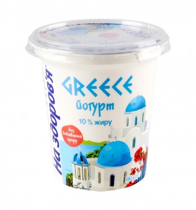 Йогурт На здоров`я Грецький 10% 280г