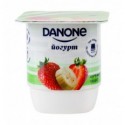 Йогурт Danone Клубника-банан 2% 125г