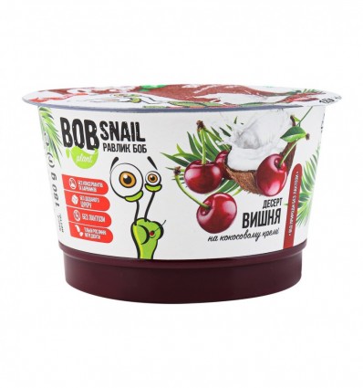 Десерт Bob Snail Вишня на кокосовому кремі 180г