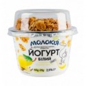 Йогурт Молокія Белый+гранола Груша-ваниль 2.5% 170г