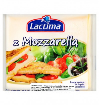 Сир Lactima з Моцарелли плавлений 36,2% 8х16,25г 130г