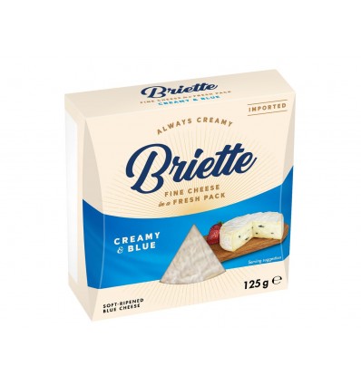 Сир Kaserei Briette Creamy Blue 60% 125г