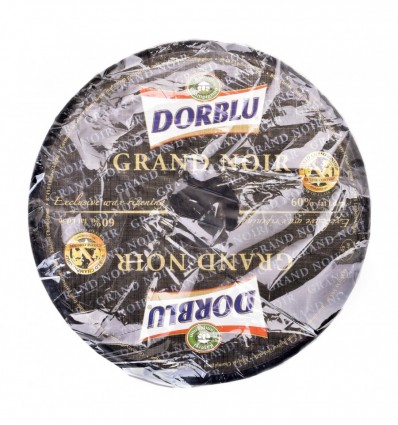 Сыр Grand Noir Dorblu полутвердый с голубой плесенью 60% весовой