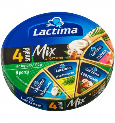 Сир плавлений Lactima 4 сезони порційний 40% 8х17.5г