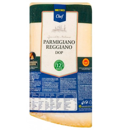 Сыр Metro Chef Parmigiano Reggiano Dop 12 месяцев выдержки 32% весовой