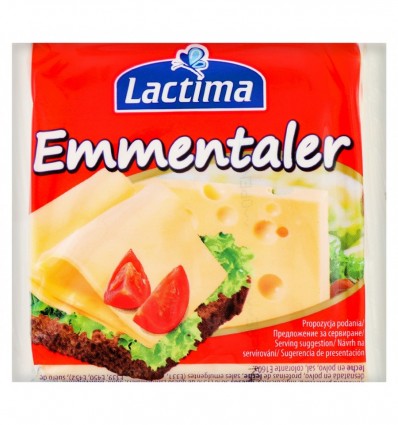 Сыр Lactima Emmentaler плавленый порционный 36,2% 8х16,25г 130г