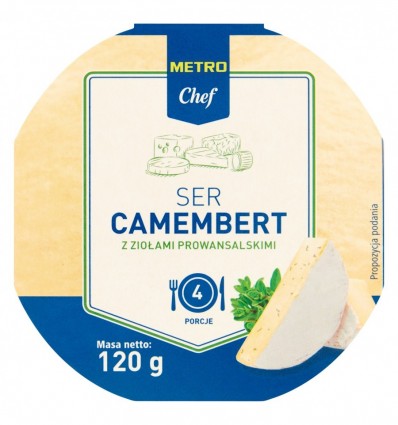 Сыр Makro Chef Camembert с прованскими травами 60% 120г